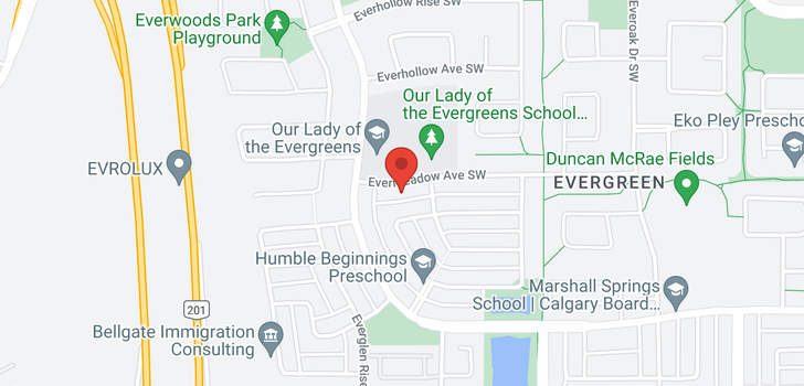 map of 586 EVERMEADOW RD SW